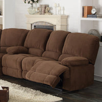 Brown Select Hardwoods Reclining Living Room Sofa