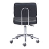 22.4" X 22.4" X 35.8" Black Leatherette Office Chair