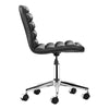 18.5" X 22" X 35.5" Black Leatherette Office Chair