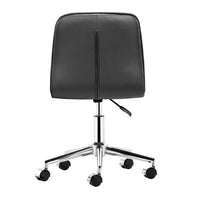 18.5" X 22" X 35.5" Black Leatherette Office Chair