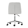 18.5" X 22" X 35.5" White Leatherette Office Chair