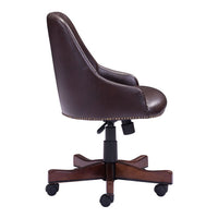 23" X 23" X 37" Brown Leatherette Office Chair