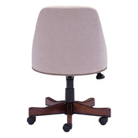 23" X 23" X 37" Beige Polyester Office Chair