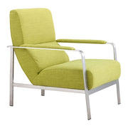 26" X 31.5" X 33.5" Lime Polyblend Arm Chair