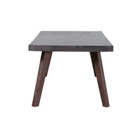 78.7" X 39.5" X 29.5" Cement And Natural Poly Dining Table