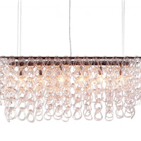 Clear Glass Hanging Baubles Chandelier