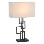 12" X 12" X 24" York Brass Table Lamp