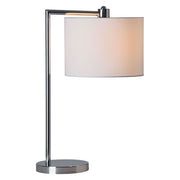 15.7" X 7.9" X 26" Fabric Table Lamp