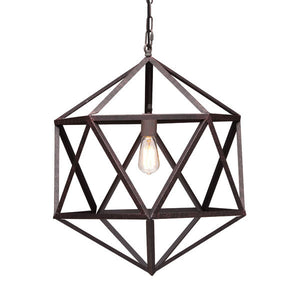 21.3" X 21.3" X 80.7" Small Metal Ceiling Lamp