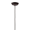 10" X 10" X 9.7" Glass Metal Ceiling Lamp