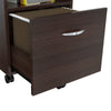 Espresso Finish Wood Large Drawer Filing Cabinet