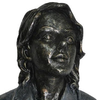 Doctor Female Statue Sculpture in Patina Black Finish