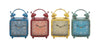 The Distressed But Colourful Metal Desk Clock 4 Assorted