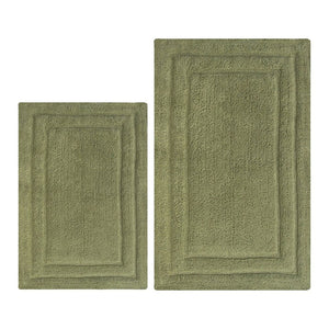 Classic 2 Pc Bath Rug Set - Light Green