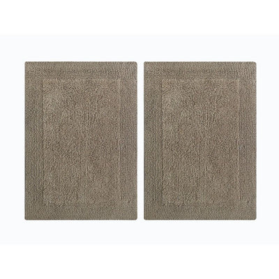 Splendor Reversible Step Out Bath Mat Rug Set- 2 Pc