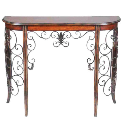 Jazzy Wooden And Metal Table