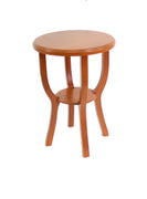 24" X 18" X 18" Bright Orange Country Cottage Style Wooden Stool