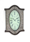 2.5" X 20" X 30.5" Brown Vintage Bronze Wall Clock