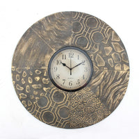 1.75" X 20.5" X 20.5" Vintage Round Metal Wall Clock