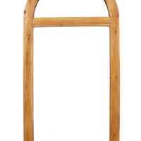 1.25" X 4.75" X 23.75" Brown Rustic Dressing Mirror With Minimalist Window Frame