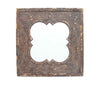 1.75" X 36" X 36" Bronze Vintage Cosmetic Wall Mirror With Quadrate Frame
