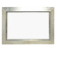 2.25" X 34" X 36" Silver Contemporary Rectangular Cosmetic Mirror