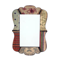 18.9" X 0.24" X 27.17" Multi-Color Rustic Decorative Dressing Mirror