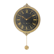 16.54" X 25" Gold Vintage Living-Room Pendulum Clock
