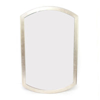 1.75" X 44" X 28" Silver Contemporary Minimalist Dressing Mirror With Gold Frame
