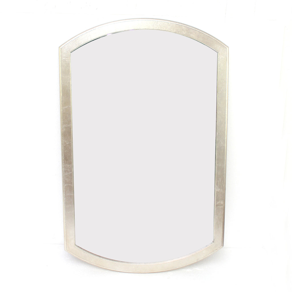 1.75" X 44" X 28" Silver Contemporary Minimalist Dressing Mirror With Gold Frame