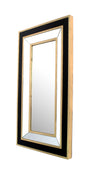 2" X 43" X 24" Black & Gold Classic Dressing Mirror