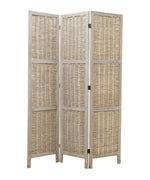 1" x 52" x 67" Beige Wood Screen