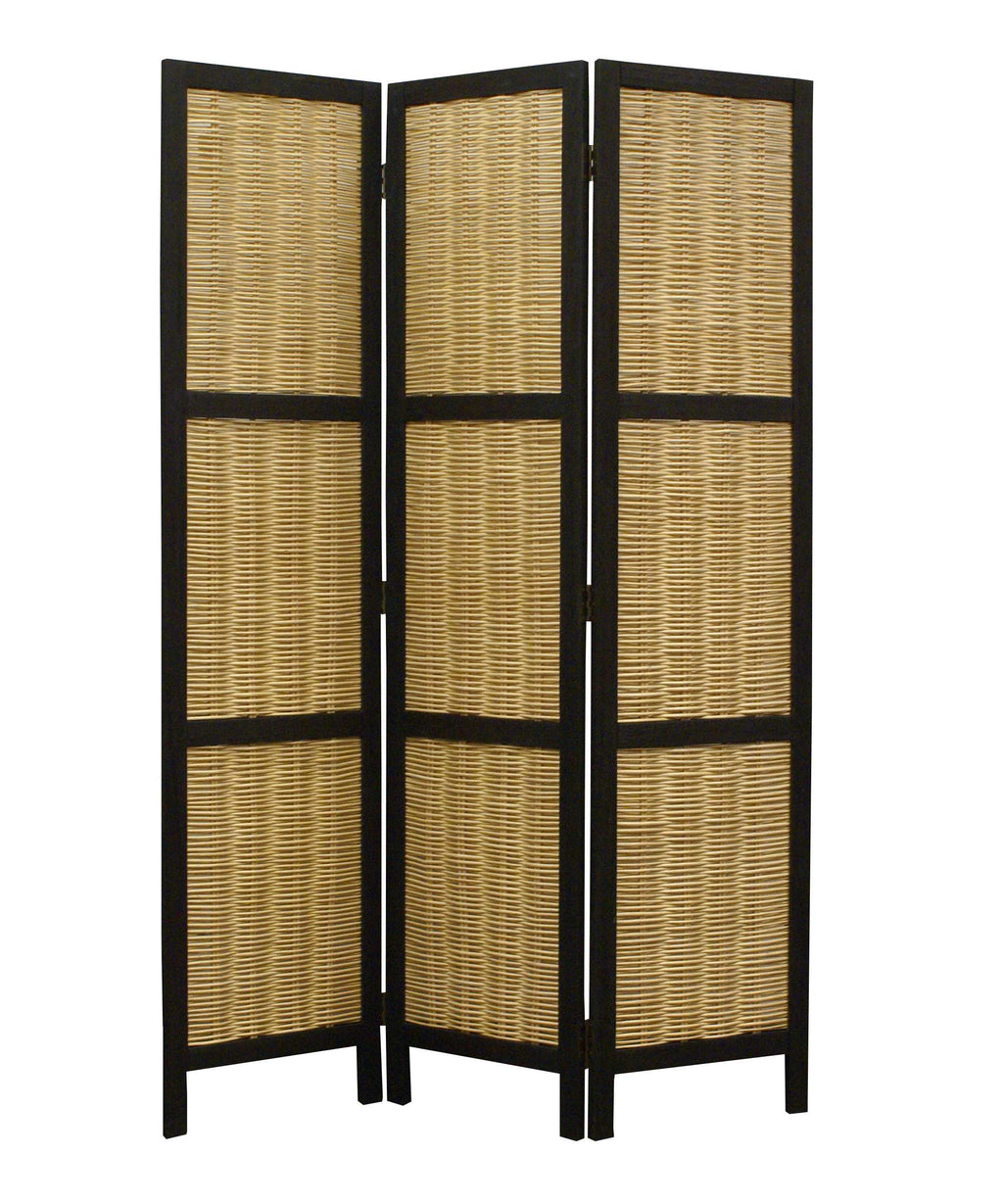 47" X 67" Brown Wood Screen