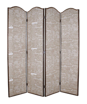 84" X 80" Tan Wood Galore Screen