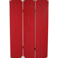 71" X 47" Red Wood Screen