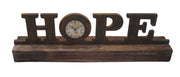 23" X 3" Brown Wood Decor Clock