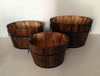 Brown 3 Piece Wood Garden Planter