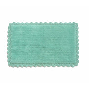 Aqua Blue Crochete Mat or Bath Rug