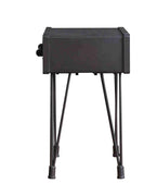 23.2" X 13.8" X 18.5" 1 Drawer Charcoal Wooden End Table