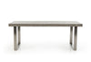 30" Concrete and Stainless Steel Dining Table