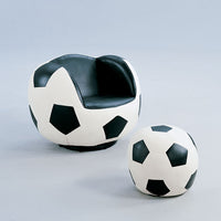 All Star 2Pc Pack Chair &amp; Ottoman, Soccer
