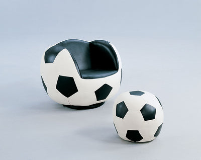 All Star 2Pc Pack Chair & Ottoman, Soccer