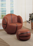 All Star 2Pc Pack Chair &amp; Ottoman, Basketball
