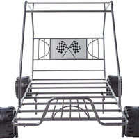 84" X 56" X 51" Twin Gunmetal Go Kart Bed