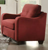 34" X 31" X 35" Red Linen Chair