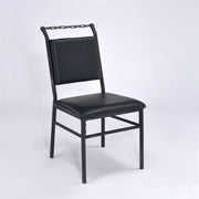 20' X 19" X 41" Black Chain Design Chair