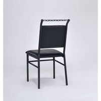 20' X 19" X 41" Black Chain Design Chair