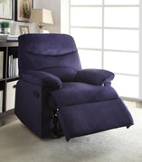 Arcadia Recliner , Blue Woven Fabric