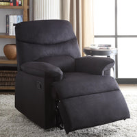 Arcadia Recliner , Black Woven Fabric