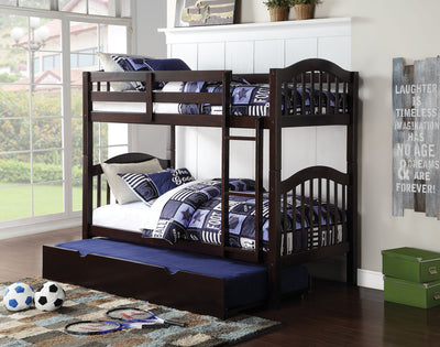 Heartland Twin-Twin Bunk Bed, Espresso